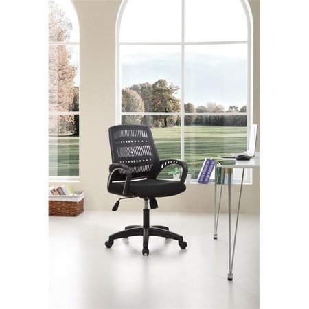 HODEDAH Hodedah HI-5007 GREEN Mesh Back Office Chair - Black & Green HI-5007 GREEN